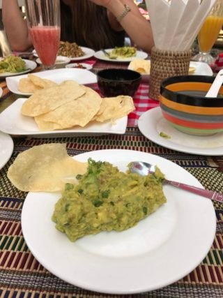 Fresh guacamole at Moon restaurant in Old Bagan