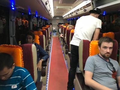 The JJ express bus cabin