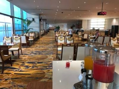 The lounge at Yangon International Airport