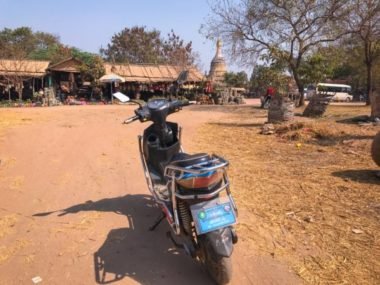 e-bike in Bagan