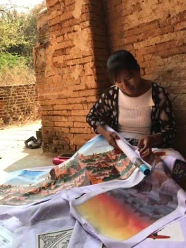 local lady in Bagan