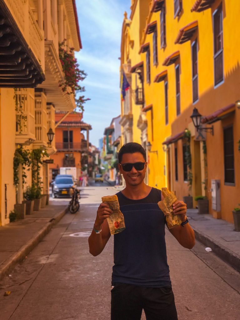 Pastry snacks in Cartagena Colombia