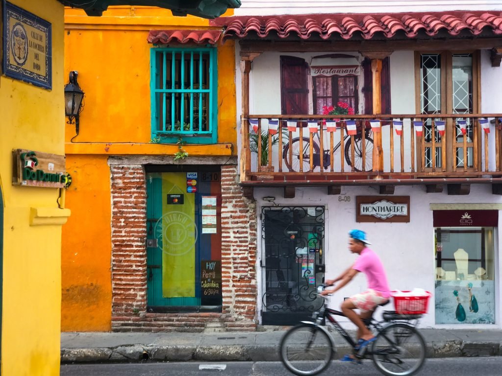 Morning bike ride in Cartagena