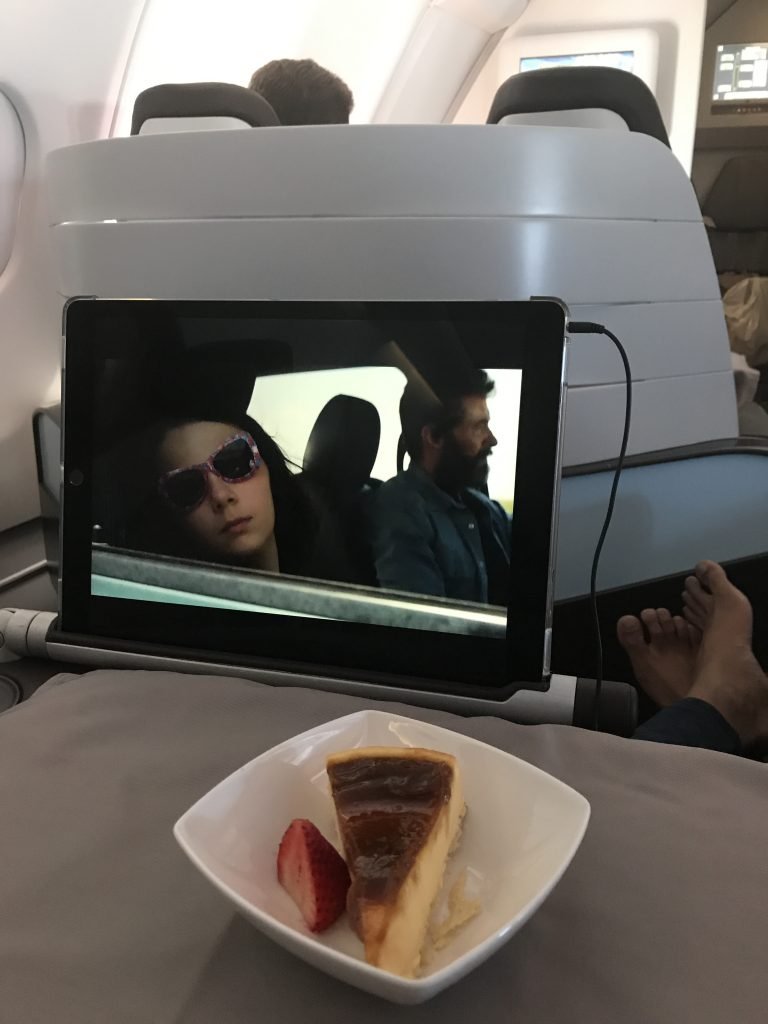 Hawaiian airlines in-flight dessert business class